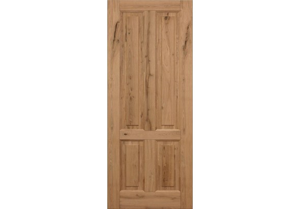 Дверь деревянная межкомнатная из массива дуба, с сучками, Серия 4